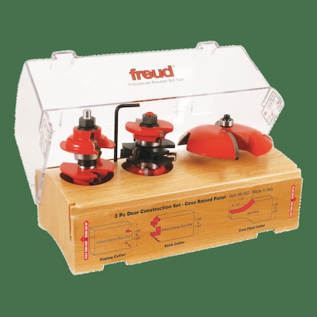 Piece Door Construction Bit Set, 3 MPN:98-302