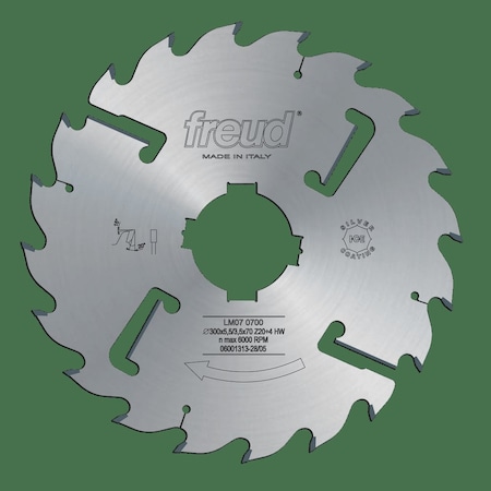 Full KerfGang Rip Blade, 300mm x 20+2+2 MPN:LM0707
