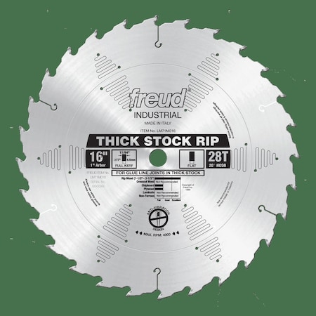 Thick Stock Rip Blade, 16