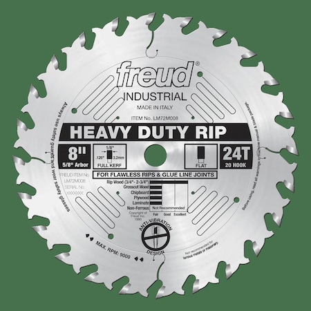 Heavy-Duty Rip Blade, 8
