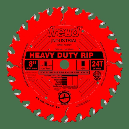 Heavy-Duty Rip Blade, 8