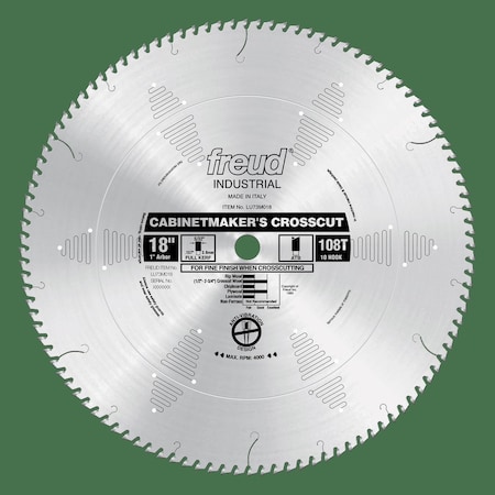 Cabinetmakers Crosscut Blade, 18