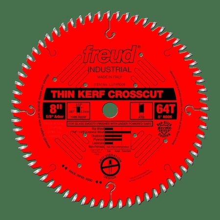 Thin Kerf Ultimate Cut-Off Blade, 8 MPN:LU74R008