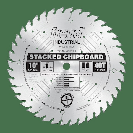 Heavy Duty Stacked Chipboard Blade, 10 MPN:LU81M010