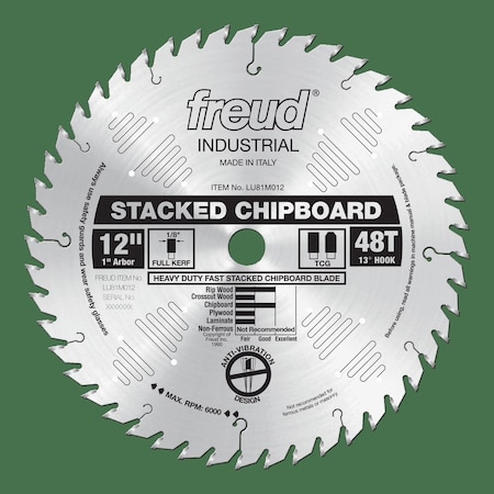 Heavy Duty Stacked Chipboard Blade, 12 MPN:LU81M012