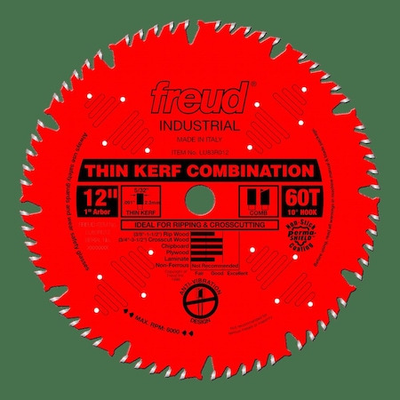 Thin Kerf Combination Blade, 12