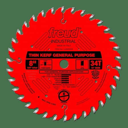 Thin Kerf General Purpose Blade, 8