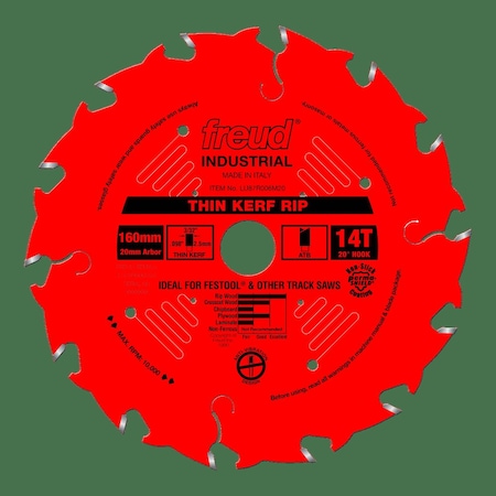 Thin Kerf Rip Blade, 160x 14mm T MPN:LU87R006M20