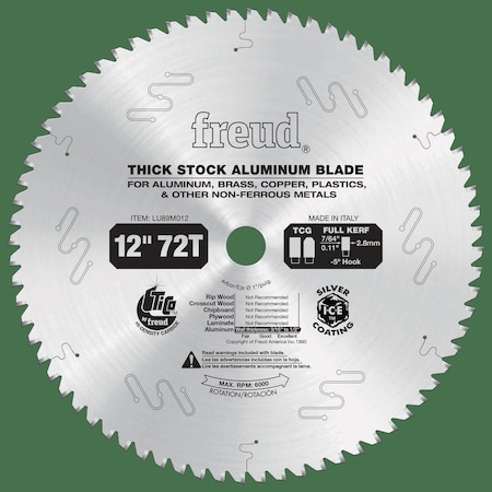 Thick Stock Aluminum Metal Blade, 12 MPN:LU89M012