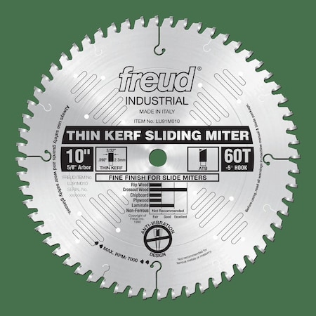 Thin Kerf Sliding Compound Miter Saw Bla MPN:LU91M010