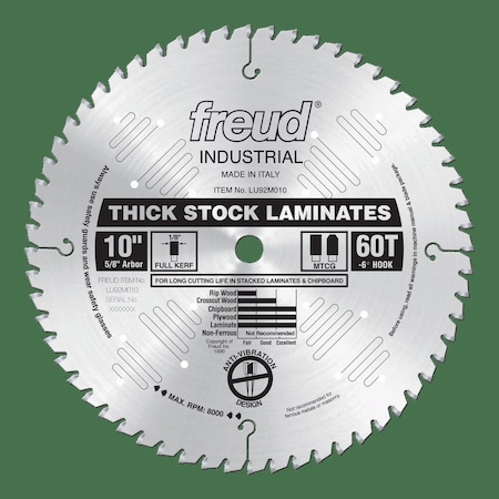 Thick-Stock Laminate Blade, 10