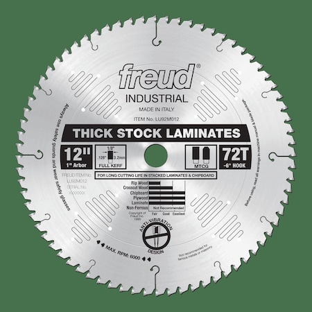 Thick-Stock Laminate Blade, 12