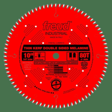 Thin Kerf Double Sided Laminate/Melamine MPN:LU96R010