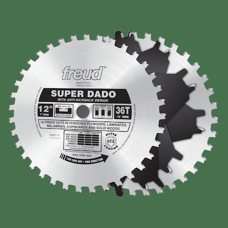 Dado Blade Set, 36T, Dia:12