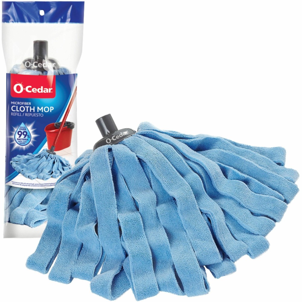 O-Cedar Microfiber Cloth Mop Refill - MicroFiber - Blue - 1 Each MPN:149334