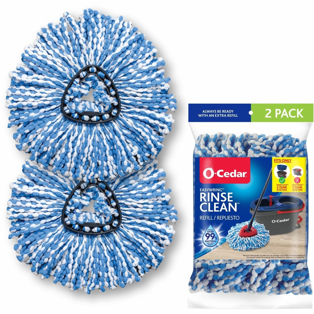 O-Cedar EasyWring Rinse Clean Mop Refill - MicroFiber - Multi - 2 / Pack MPN:172092