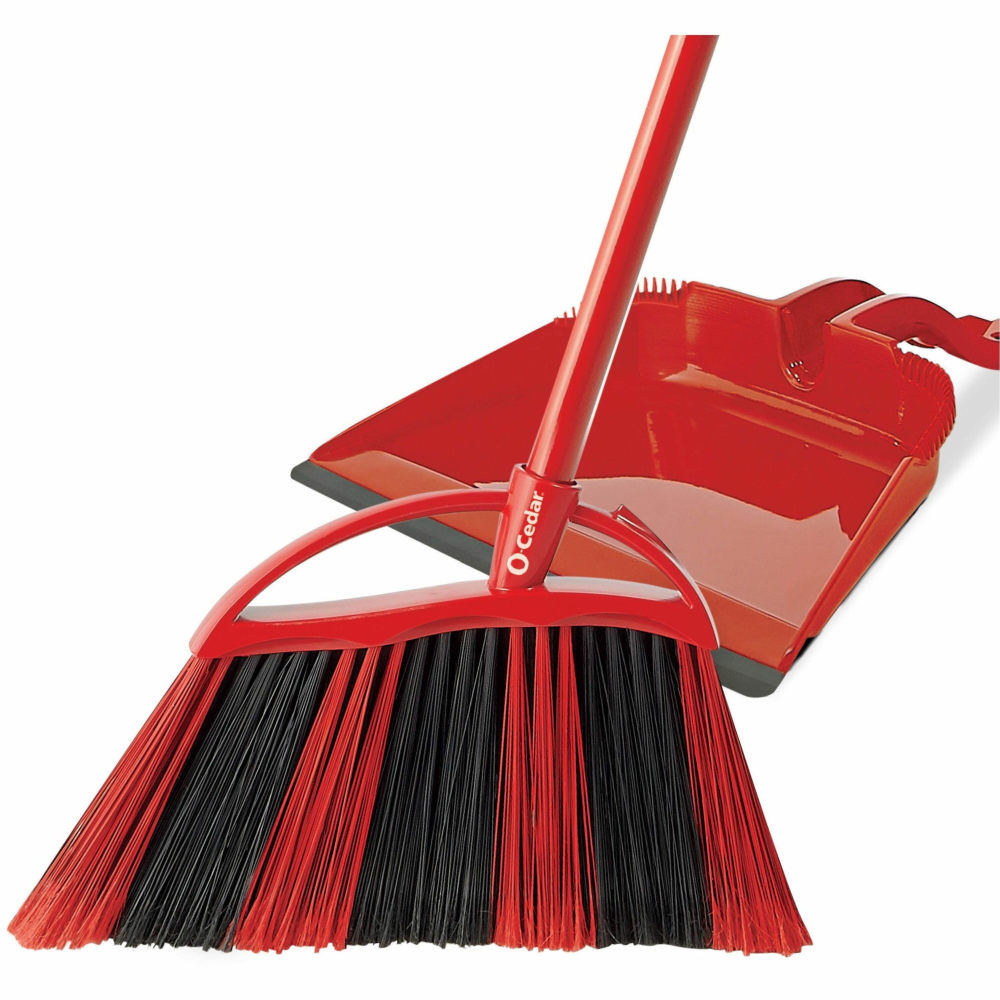 O-Cedar PowerCorner One Sweep Broom - Red, Black, Gray - 1 Each MPN:172134