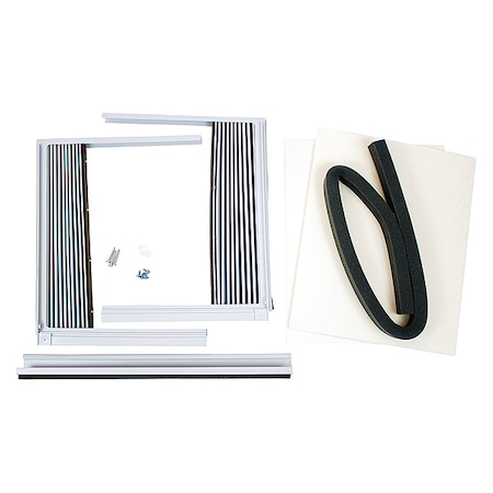 WindowMountKit, 2inH, 21inW, Metal/Plastic MPN:KWIKQA