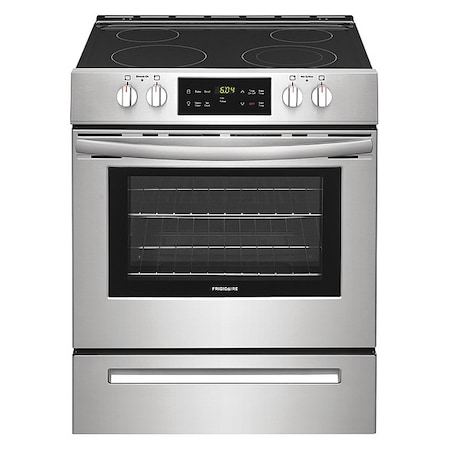 Electric Range, Silver, 36 3/8