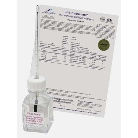 Liquid In Glass Thermometer, -2 to 10C MPN:B60200-0100