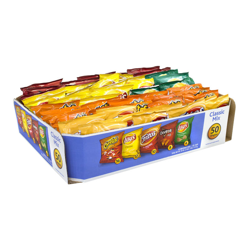 Frito-Lay Classic Variety Pack, 1 Oz, Pack Of 50 Bags MPN:220-00403