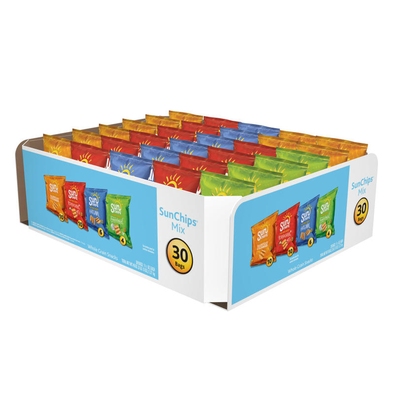 Frito-Lay Sunchips Variety Pack, 1.5 Oz Bags, Assorted Flavors, Pack Of 30 Bags MPN:30501