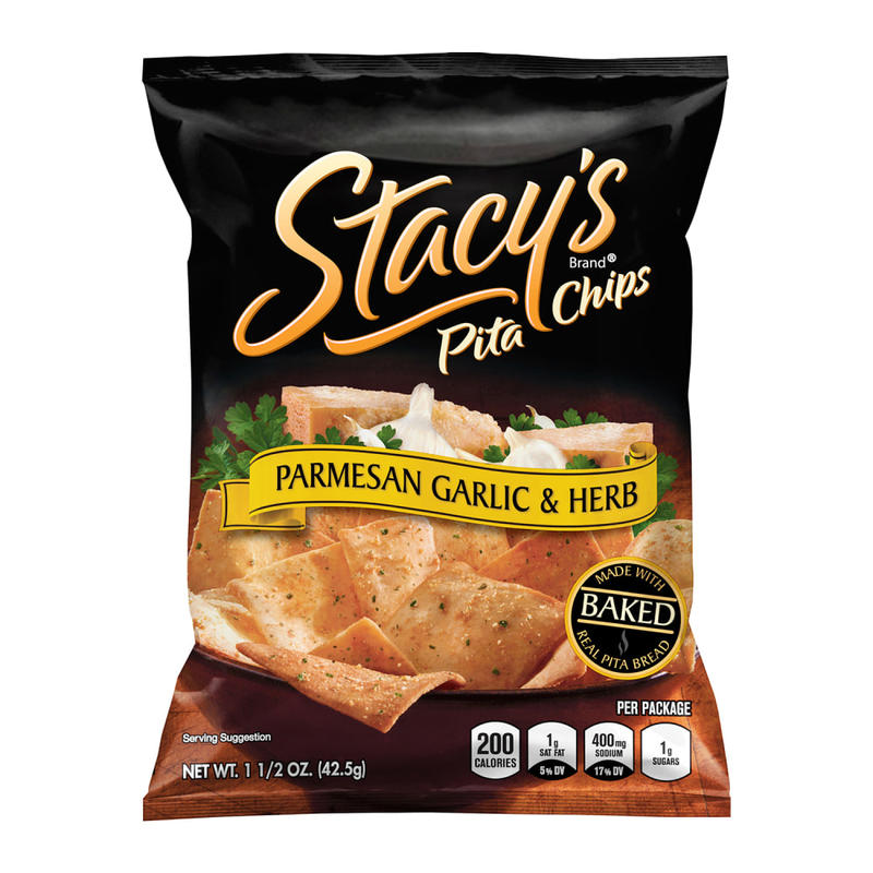 Stacys Parmesan Garlic & Herb Pita Chips, 1.5 Oz, Pack Of 24 MPN:49651