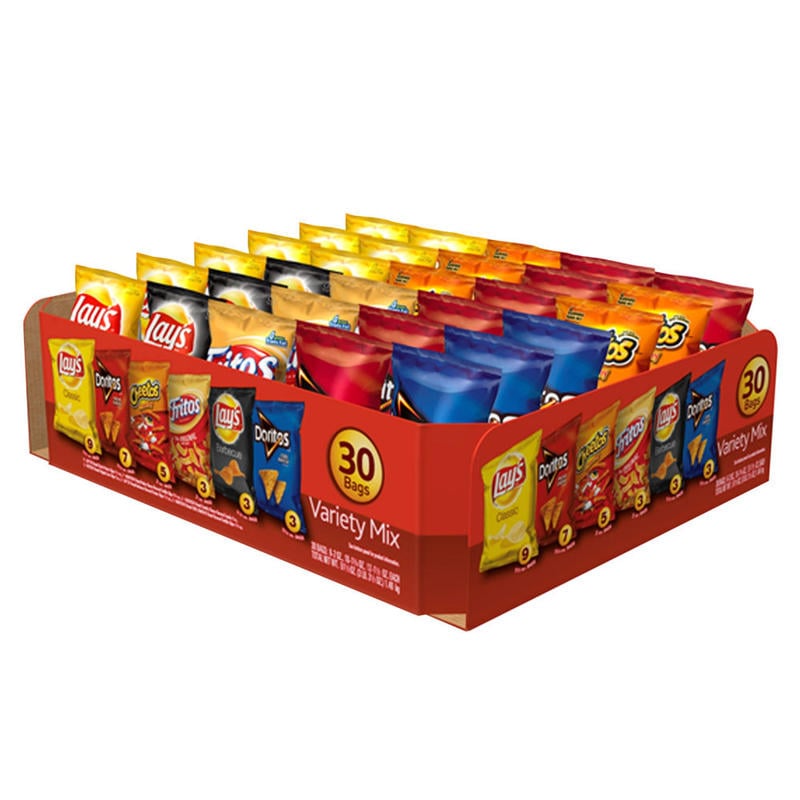 Frito-Lay Variety Pack, Classic Chips, 1.0 Oz, Pack of 30 Bags (Min Order Qty 2) MPN:FRI52347