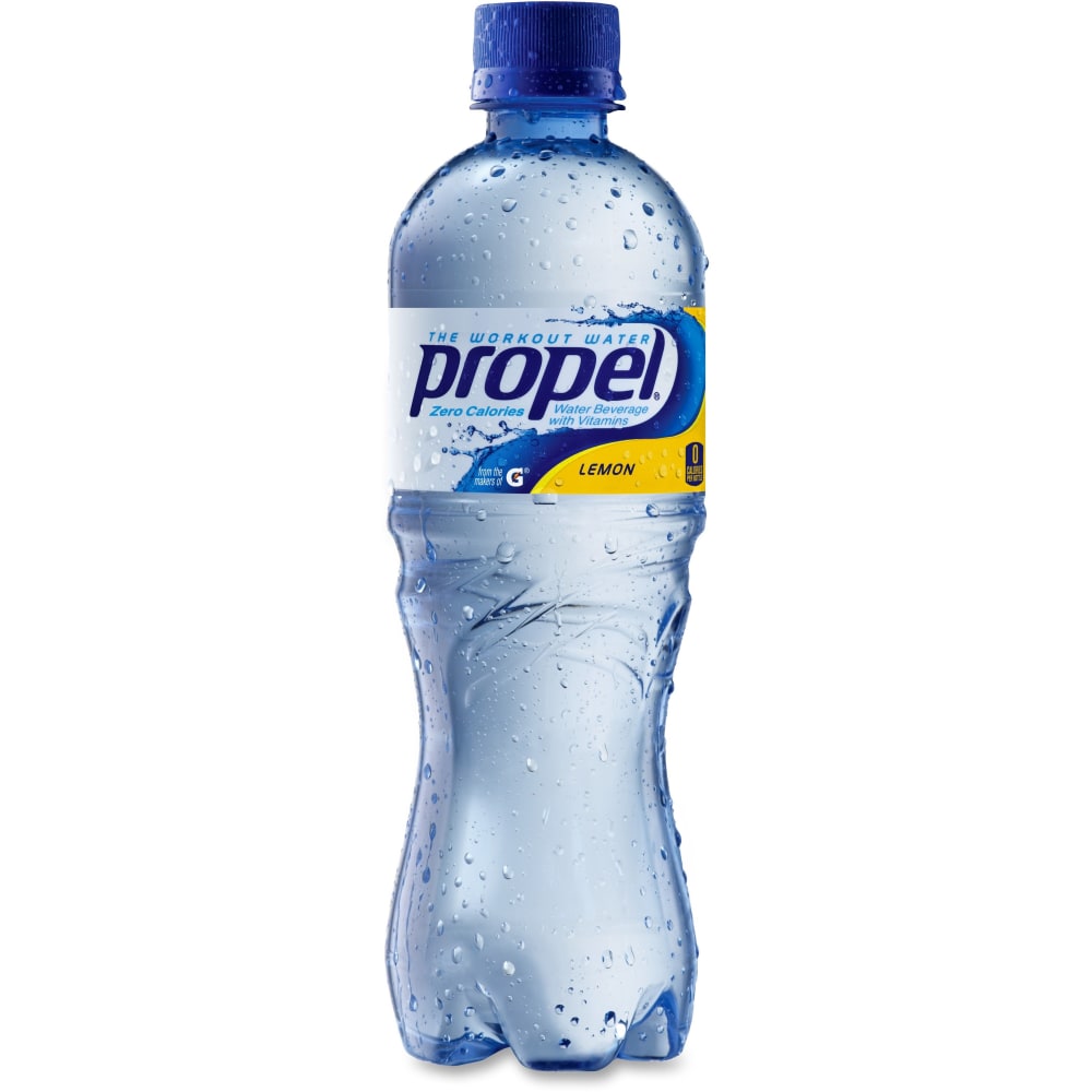 Propel Electrolyte Water Beverage with Lemon Flavor, 16.9 Oz, Case Of 24 Bottles (Min Order Qty 2) MPN:00167