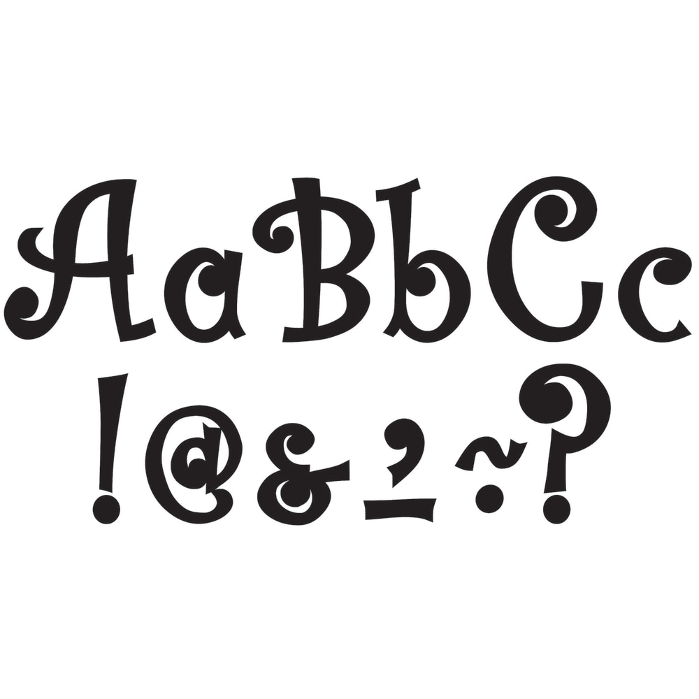 Teacher Created Resources Bling Letters With Jewels, 7in, Black, Pack Of 202 MPN:TCR75174
