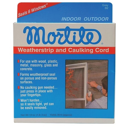 Weatherstrip, 90 ft, Gray MPN:B2