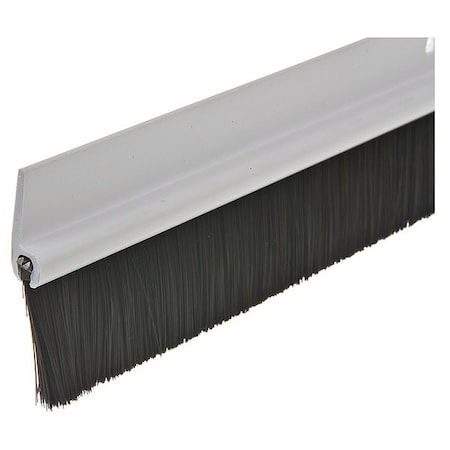 Door Sweep, White, Plastic and Brush MPN:C35PH