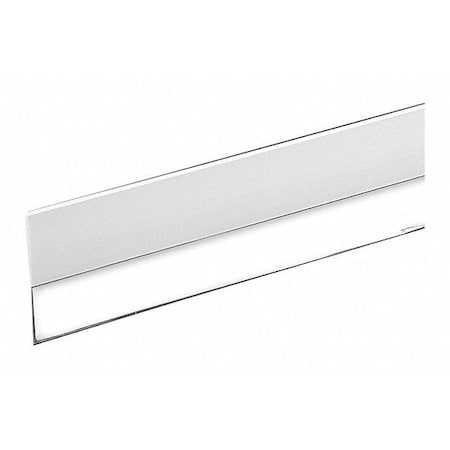Vinyl Door Sweep, Single Fin, Flange 1