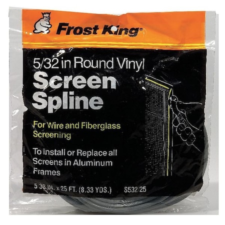 Screen, Vinyl, 5/32 In W, 25 Ft L MPN:S532/25