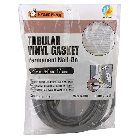Weatherstrip, 17 ft, Brown MPN:V18BH