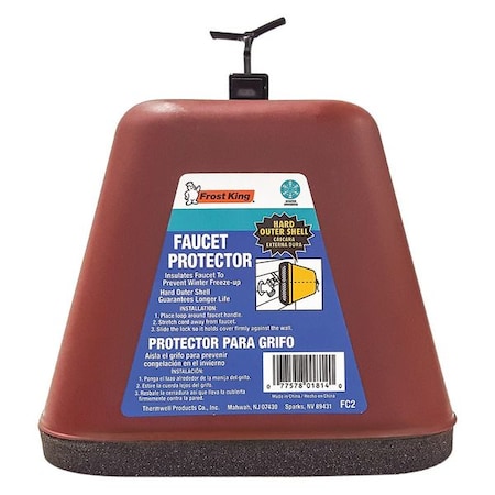 Faucet Cover, Plastic and Foam, 1 In MPN:FC2