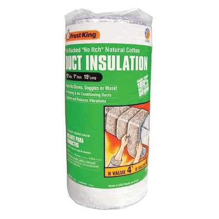 Duct Insulation, Cotton, 15 ft. L MPN:CF55