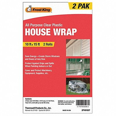 House Wrap Clear 15 ft PK2 MPN:2P101527