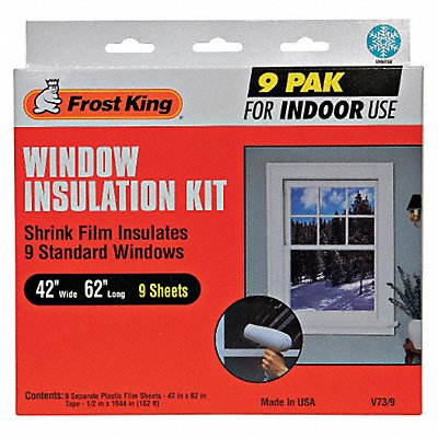 Shrink Window Kit Indoor 42 x 62 In MPN:V73/9H