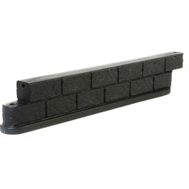 Forte 6' Plastic Border Timber Rail Black - 8000154 8000154