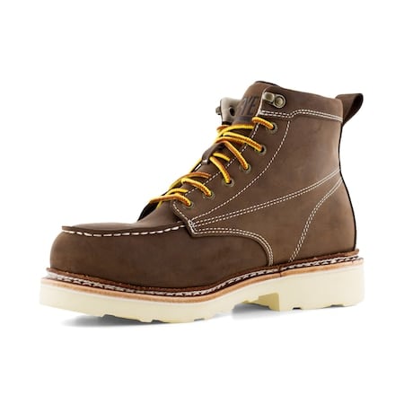 Mens Dark Brown Steel Toe 6 in Waterp, 9.5 M, 5 H, Dark Brown MPN:FR40301