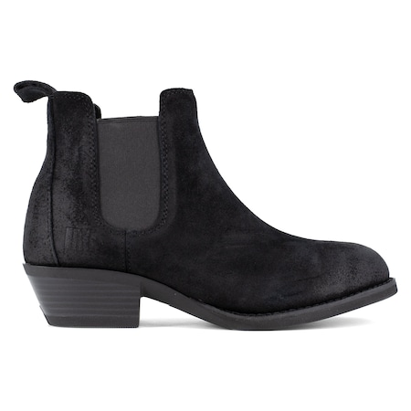 Womens Black Steel Toe Chelsea Work, 12 M, 5 H, Black MPN:FR40501F
