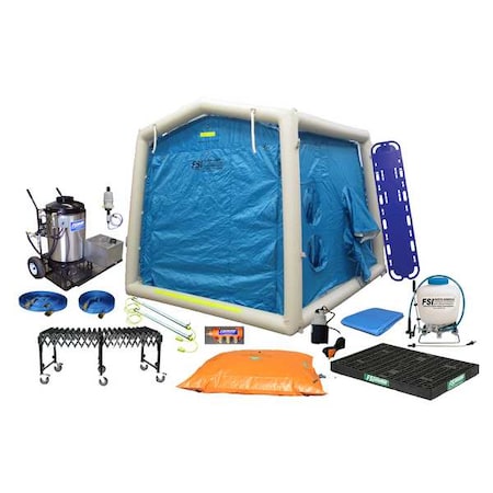 Decontamination Shower, PVC/Nylon, 900 lb. MPN:DAT3030S-SYS-NL