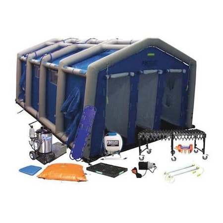 Decontamination Shower, Blue, 108 in. H MPN:DAT3060S-SYS-NL
