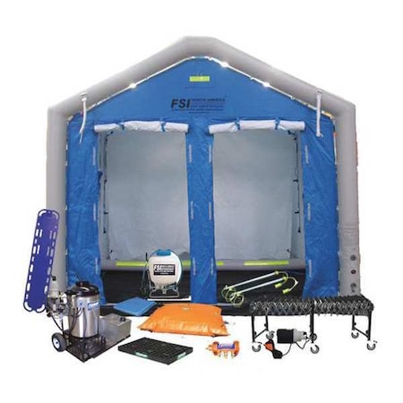 Decontamination Shower, Blue, 1000 lb. MPN:DAT3535S-SYS-NL