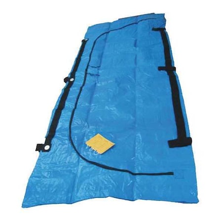 Cadaver Bag, Blue, Vinyl, 92-1/2 in. L MPN:F-DISFEMA