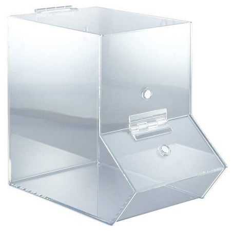 Dispensing Bin, Clear, Acrylic, 9 1/2 in L x 5 1/2 in W x 9 in H MPN:BCAM-S