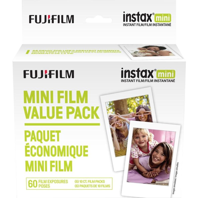 Fujifilm Instax Mini ISO 800 Film Sheets, 10 Film Sheets Per Pack, Set Of 6 Packs MPN:600016111