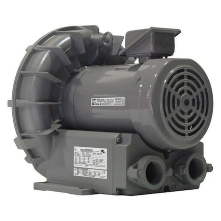Regenerative Blower, 2.7 hp, 84.7 in wc Max Op Pressure, 83 in wc Max Vacuum MPN:VFZ501A-7W