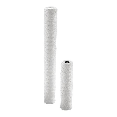 String Wound Filter Cartridge, 10 gpm, 1 Micron, 2-7/16